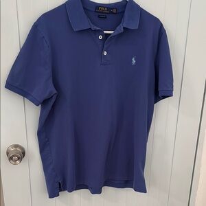 Polo by Ralph Lauren Men's Blue Short-Sleeve Polo Shirt